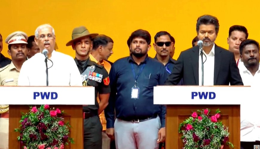TVK चीफ विजय ने तमिल में ली शपथ, राज्यपाल ने बीच में टोका