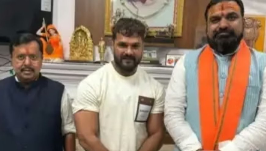 सम्राट चौधरी की मौजूदगी में नितिन नवीन से मिले खेसारी लाल, क्या बदलेंगे पाला?
