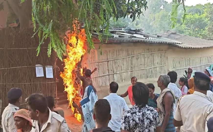 मधुबनी में दखल-दिहानी के दौरान भारी बवाल : शरीर में आग लगा धधकते हुए घर से बाहर भागा बुजुर्ग, उग्र भीड़ ने कमिश्नर को पीटा
