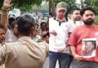 जदयू दफ्तर में हंगामा : निष्कासित नेता छोटू सिंह के समर्थकों ने स्वास्थ्य मंत्री के सामने की नारेबाजी 