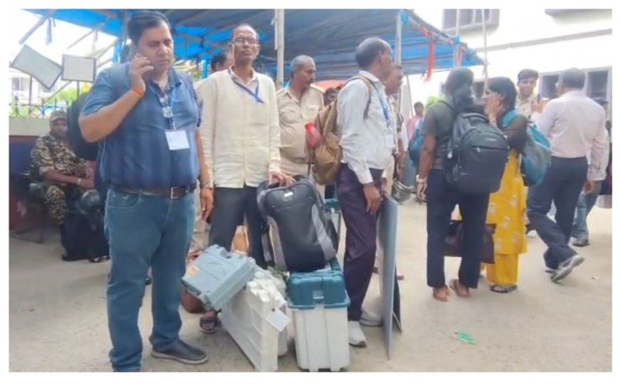 बांकीपुर का रण : ईवीएम संग बूथों पर रवाना हुए पोलिंग कर्मी, 422 बूथों पर कल सुबह सात से शाम छह बजे तक डाले जाएंगे वोट