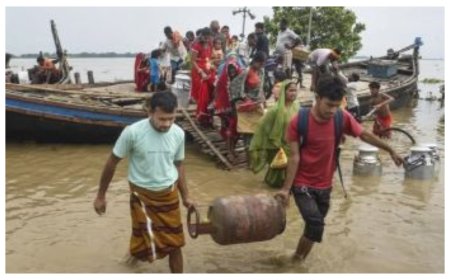 गंगा-गंडक उफान पर; पटना के दियारा में घुसा पानी, बगहा में कटाव का खतरा, आईएमडी का चार दिनों तक बारिश का अलर्ट