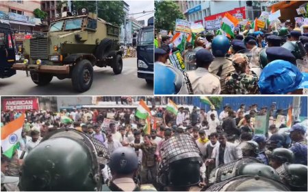 डाकबंगला पर बंकर गाड़ी तैनात, आईपीएस अधिकारी के सामने लगे पुलिस गो बैक के नारे; पटना में भयंकर जाम