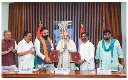 26 साल बाद सुलझा बिहार-झारखंड के बीच सोन नदी जल विवाद, अमित शाह की मौजूदगी में दोनों राज्यों के सीएम के बीच ऐतिहासिक समझौता