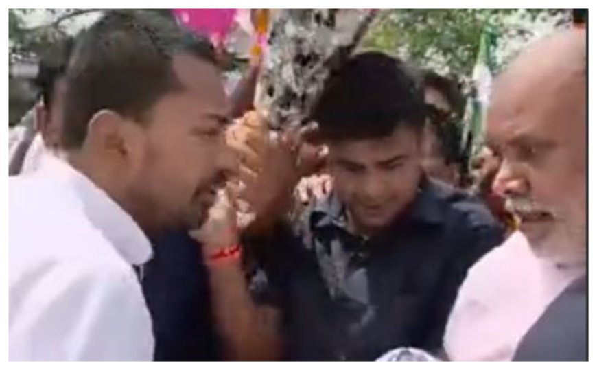 सीतामढ़ी में निशांत कुमार का जोरदार स्वागत; कार्यकर्ताओं ने जेसीबी से बरसाए फूल, विधायक ने बताया बिहार का भविष्य
