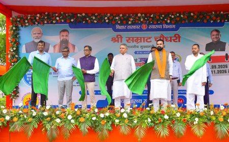 बिहार के छह करोड़ लोगों की होगी स्वास्थ्य जांच; हर नागरिक का होगा डिजिटल हेल्थ रिकॉर्ड, मुख्यमंत्री ने 38 जिलों में भेजा रथ